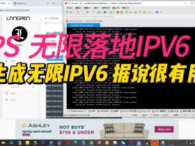 无限落地IPV6地址,网赚跨境电商、批量注册、养号运营、网页爬虫、IP防风控必备